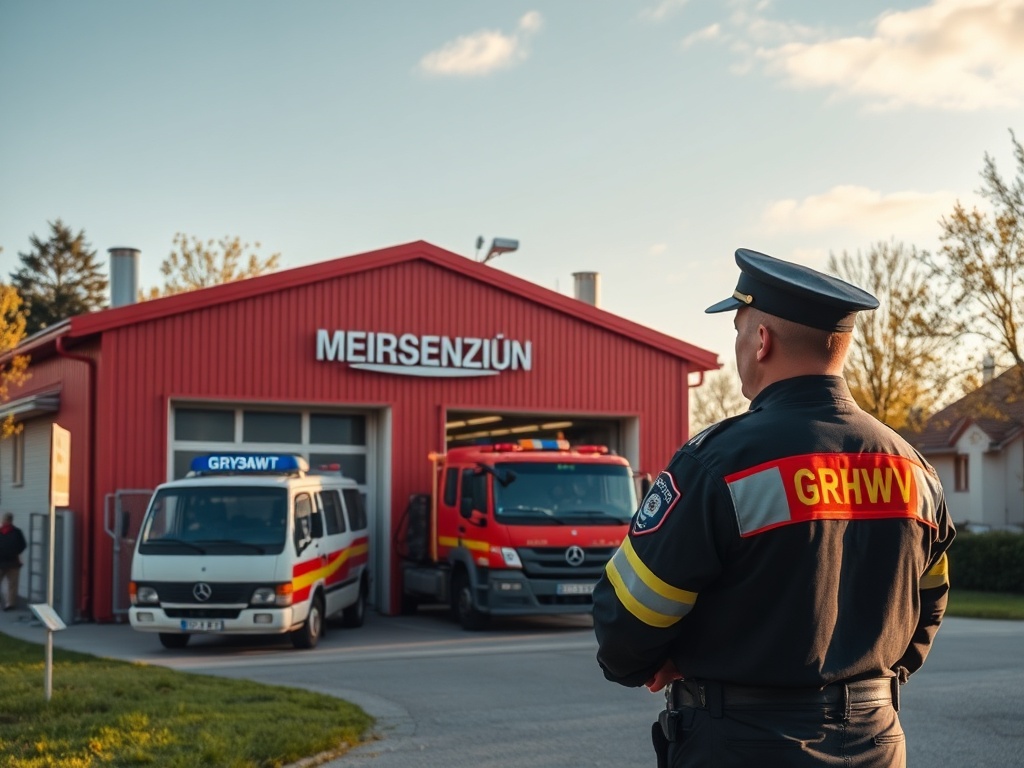 Budynek Komendy Powiatowej Policji w Grybowie, siedziba nowego komendanta policji